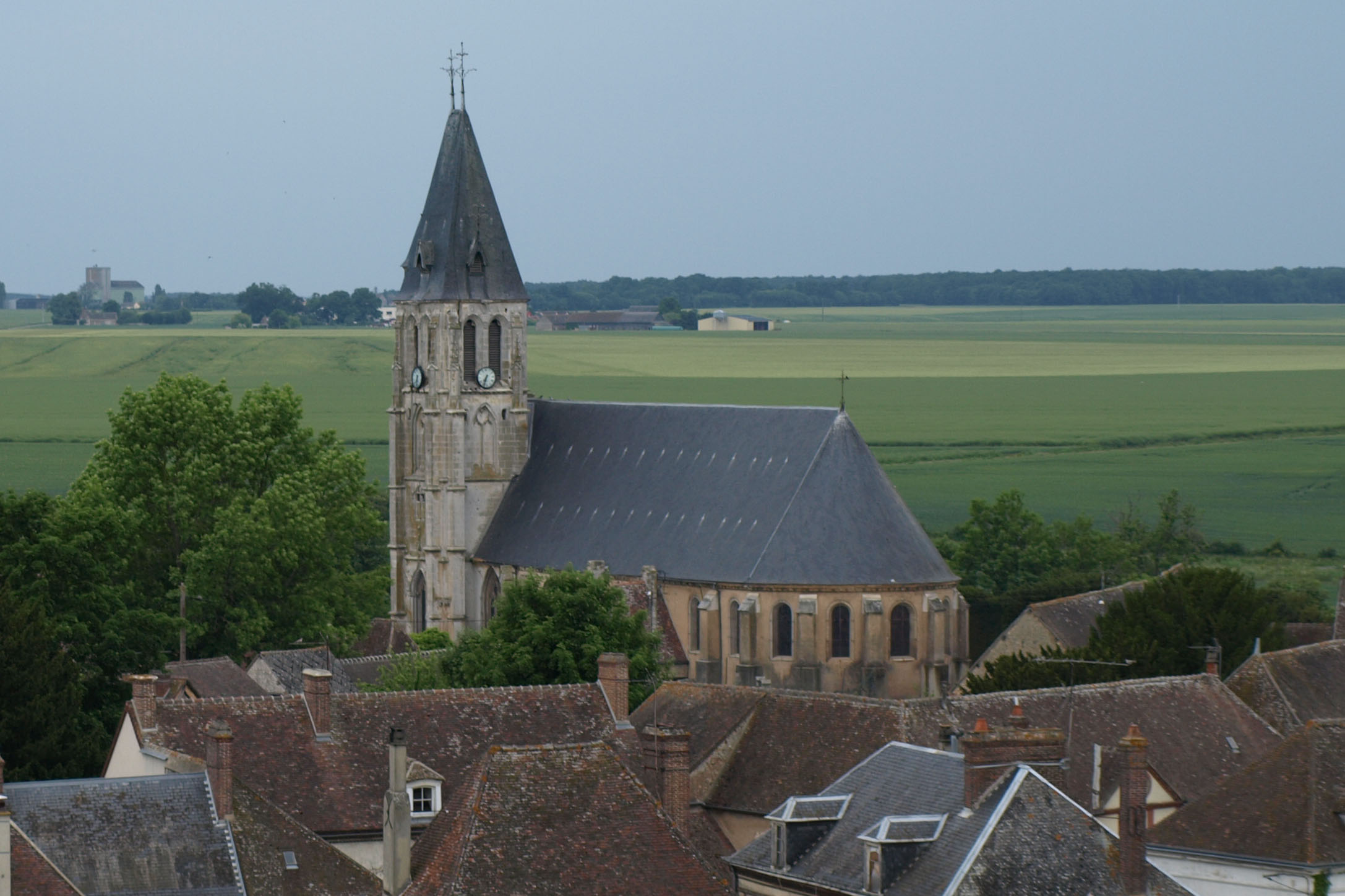 église vue du silo